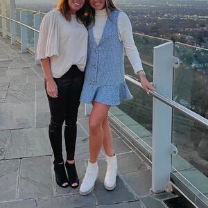 Zara Tweed Pinafore Dress